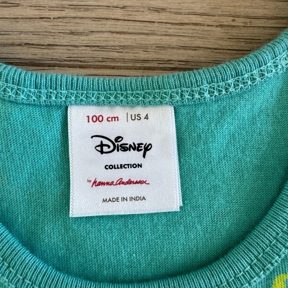 Hanna Andersson Mickey Mouse Aqua Dress Size 4